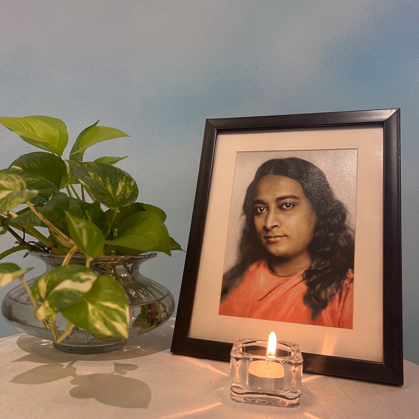 Paramhansa Yogananda Dark Walnut Color Frame