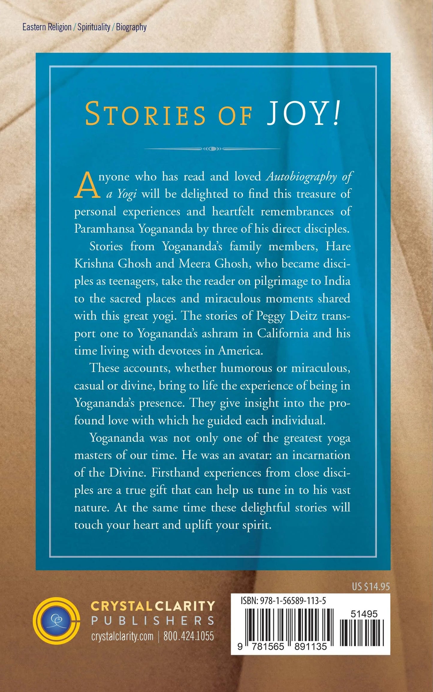 Paramhansa Yogananda: reminiscences by his direct disciples