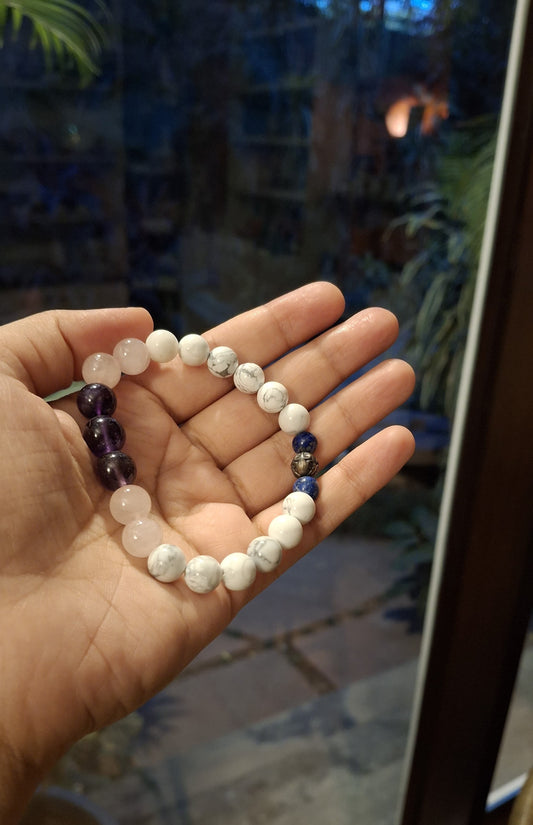 Amethyst, Howlite, Rose Quartz and Lapis