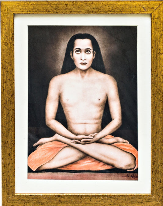 Mahavatar Babaji Gold Framed Color Photo