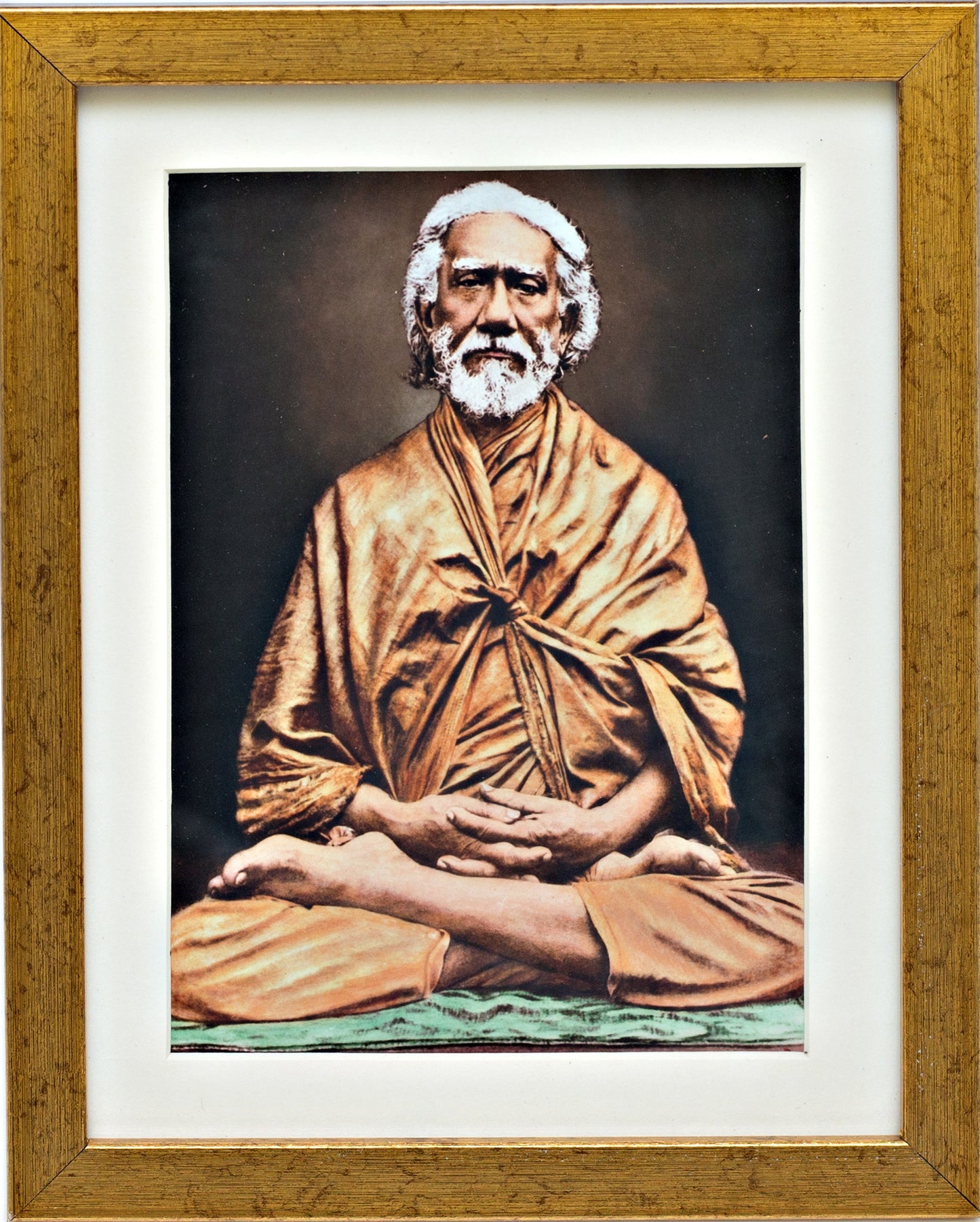 Swami Sri Yukteswar Gold Framed Colored Photo