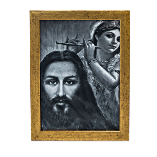 Jesus Christ & Shri Krishna Framed Photo